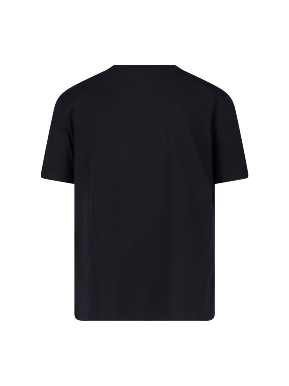 Balmain Black Cotton T-Shirt With Striking Green Logo Print Zwart