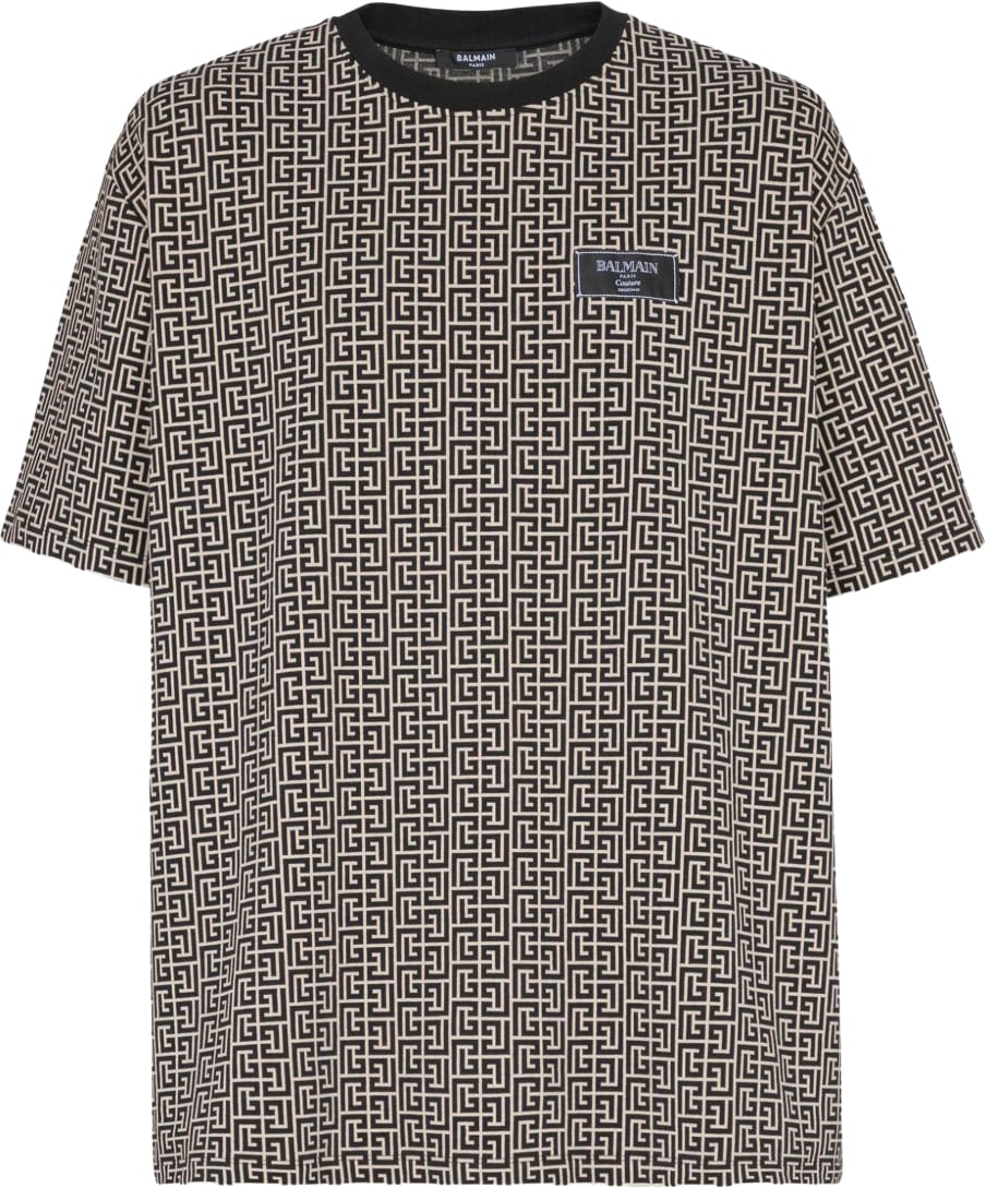 Balmain T-Shirts And Polos Ivoire / Noir Divers