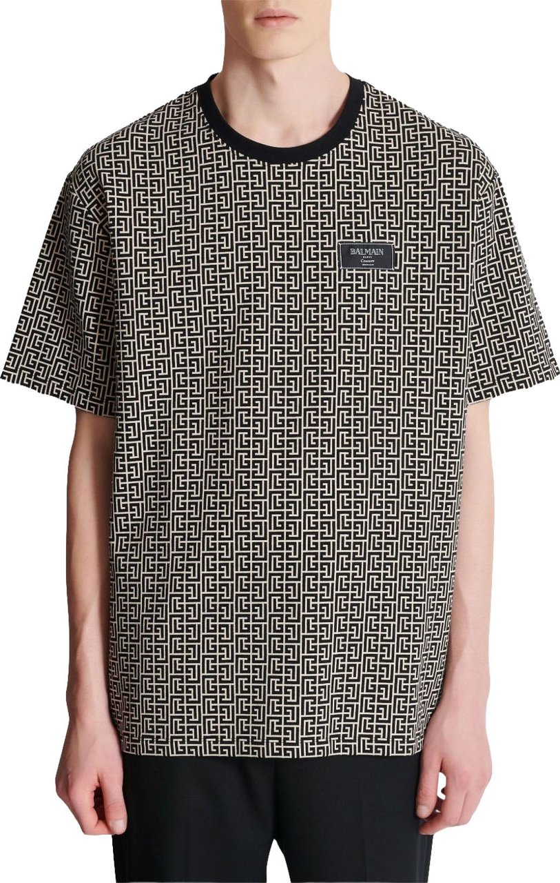 Balmain T-Shirts And Polos Ivoire / Noir Divers