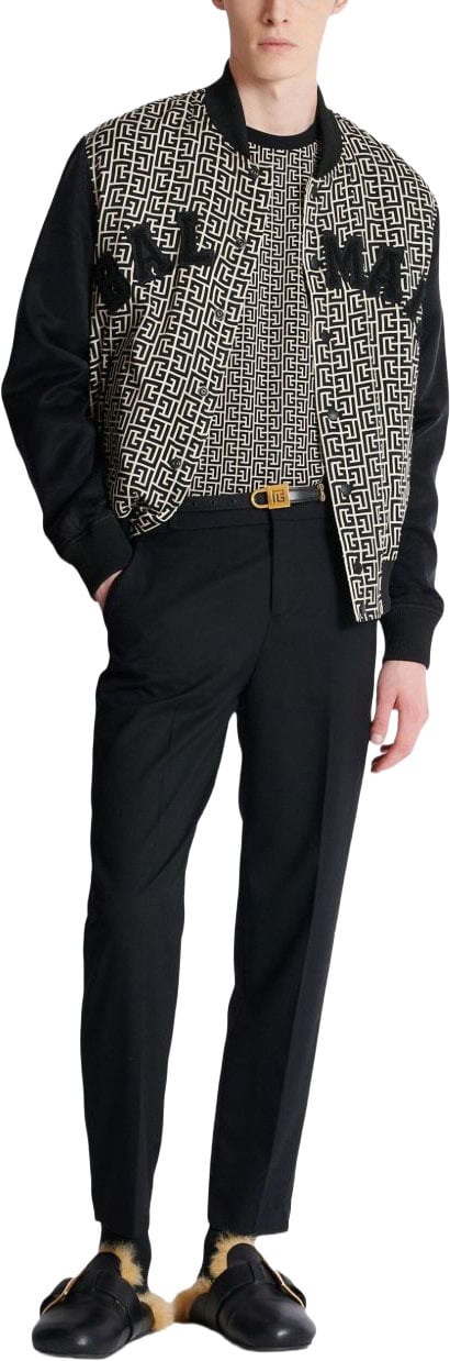 Balmain T-Shirts And Polos Ivoire / Noir Divers