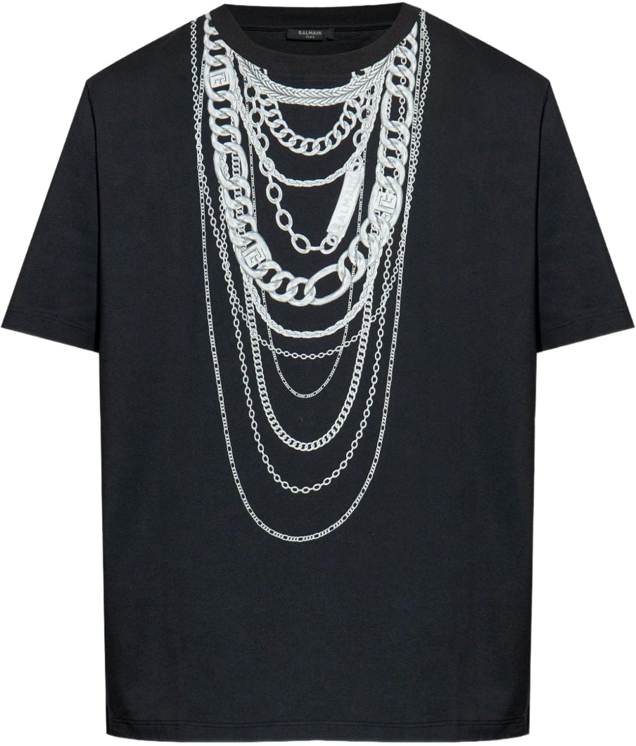 Balmain T-Shirts And Polos Black Zwart