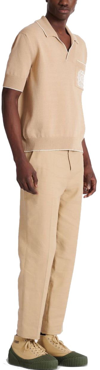Balmain T-Shirts And Polos Beige Beige
