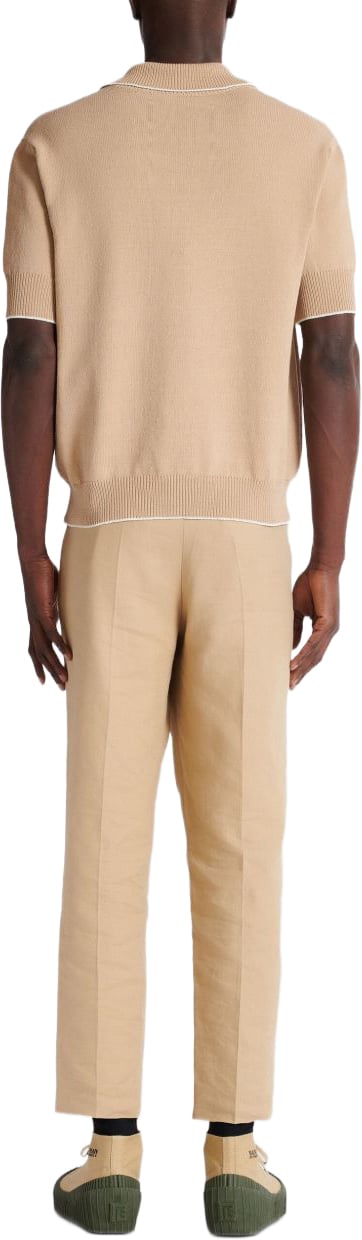 Balmain T-Shirts And Polos Beige Beige