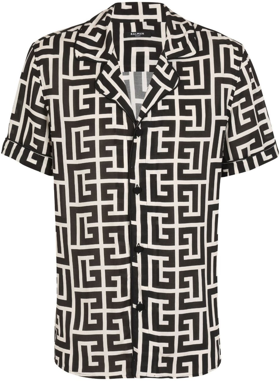Balmain Shirts Ivoire Wit