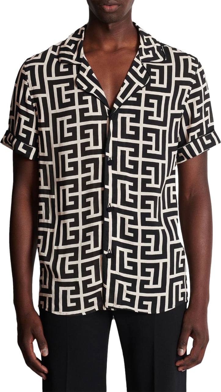 Balmain Shirts Ivoire / Noir Divers