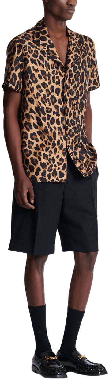 Balmain Shirts Beige Noir Divers