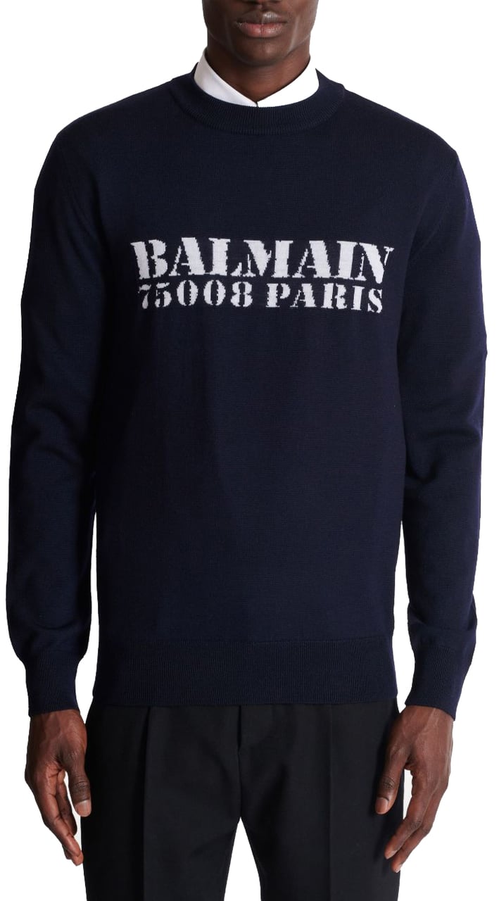 Balmain Sweaters Blue Blauw