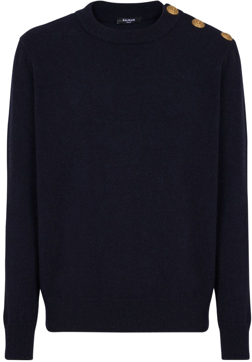 Balmain Sweaters Blue Blauw