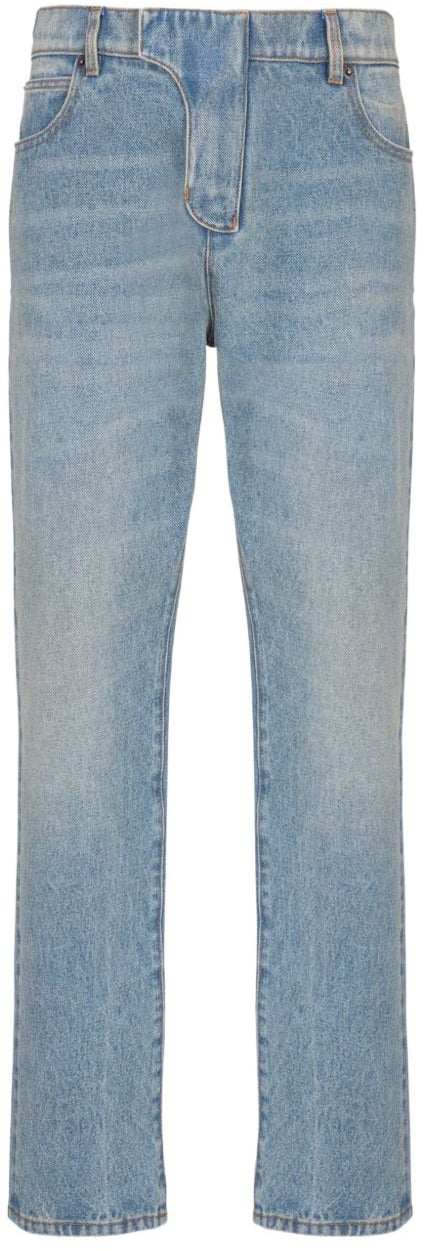 Balmain Trousers Denim Blauw