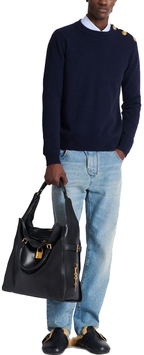 Balmain Trousers Denim Blauw