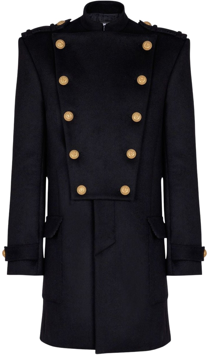 Balmain Coats Black Zwart