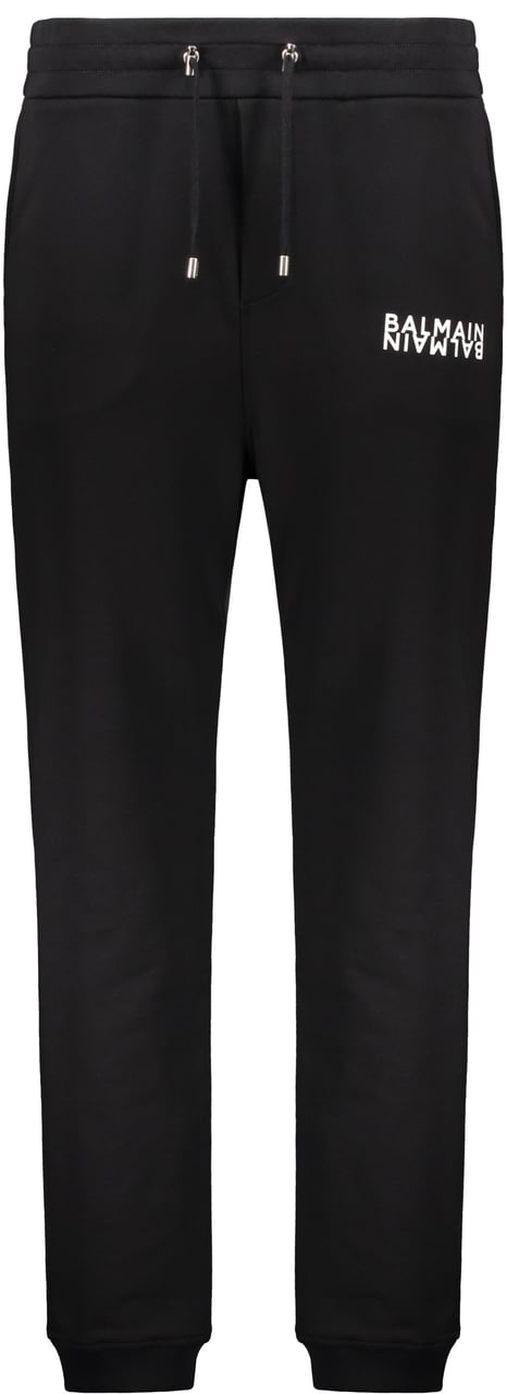 Balmain Track pants in cotton Zwart