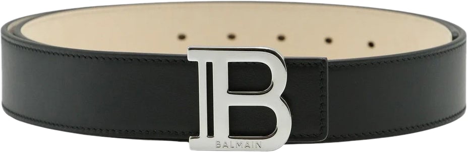 Balmain BALMAIN Leather Belt Zwart