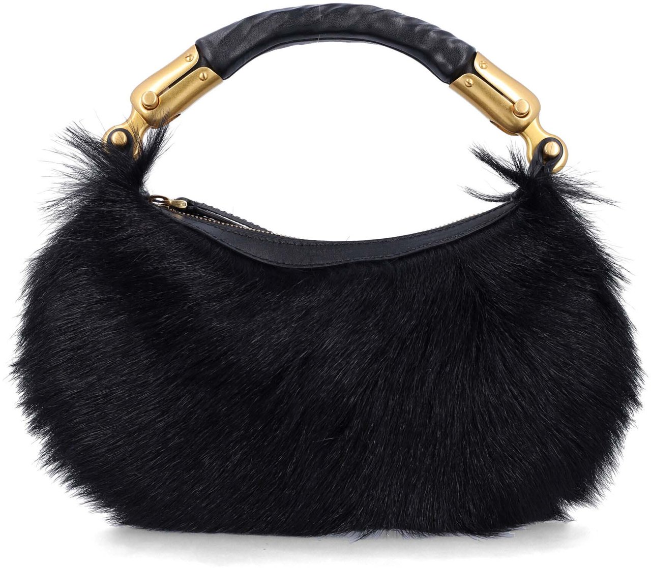 Balmain Mini Ebene Pony Hair Nero Zwart