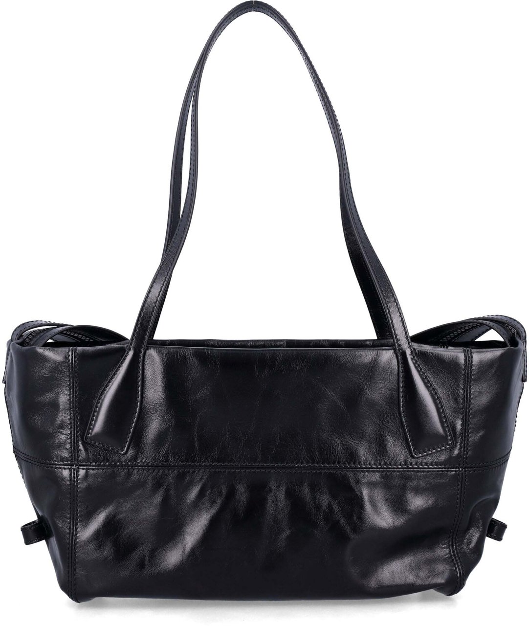 Balmain Track Zip Tote Bag Nero Zwart