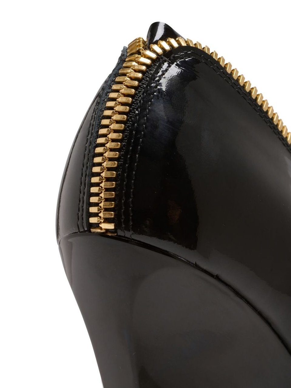 Balmain Pointed-Toe Heels with Sculptural Wedge Zwart
