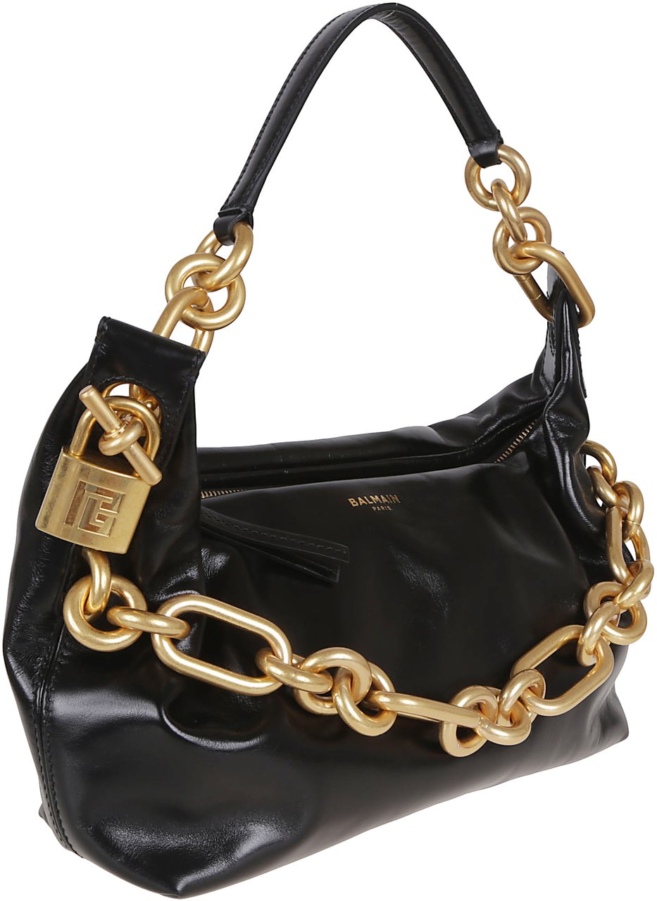 Balmain BALMAIN SYNC MEDIUM-CALFSKIN Zwart