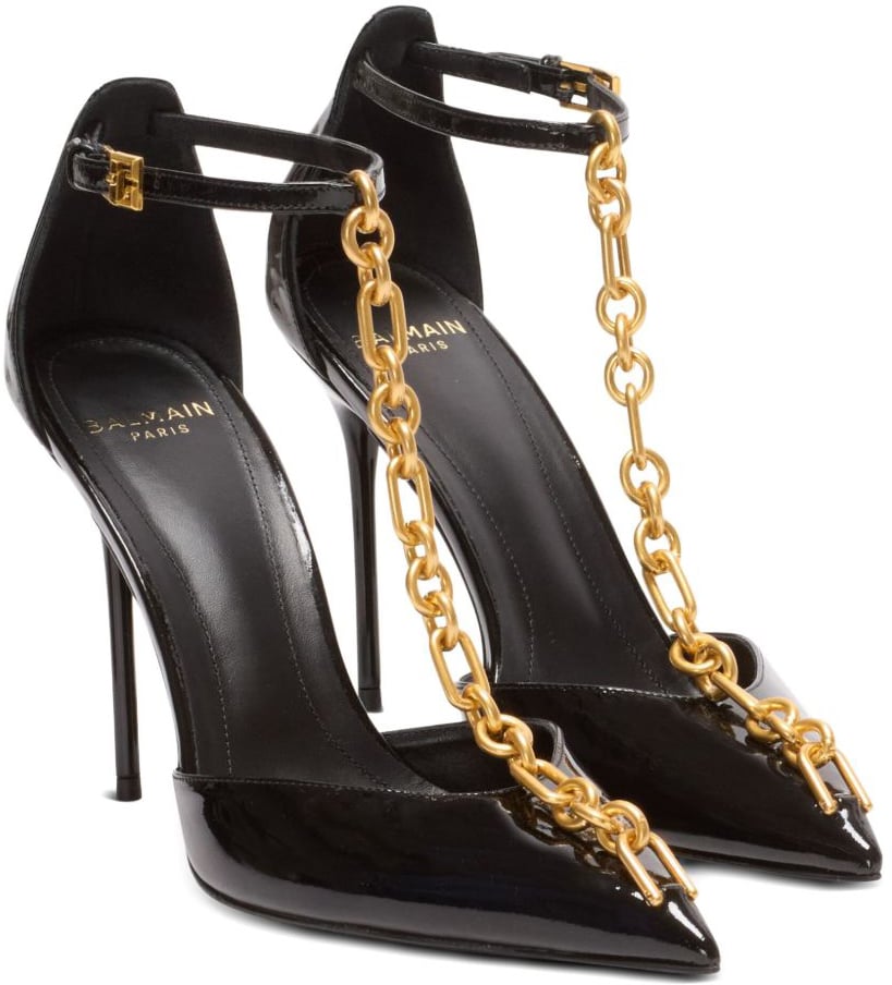 Balmain With Heel Noir Zwart