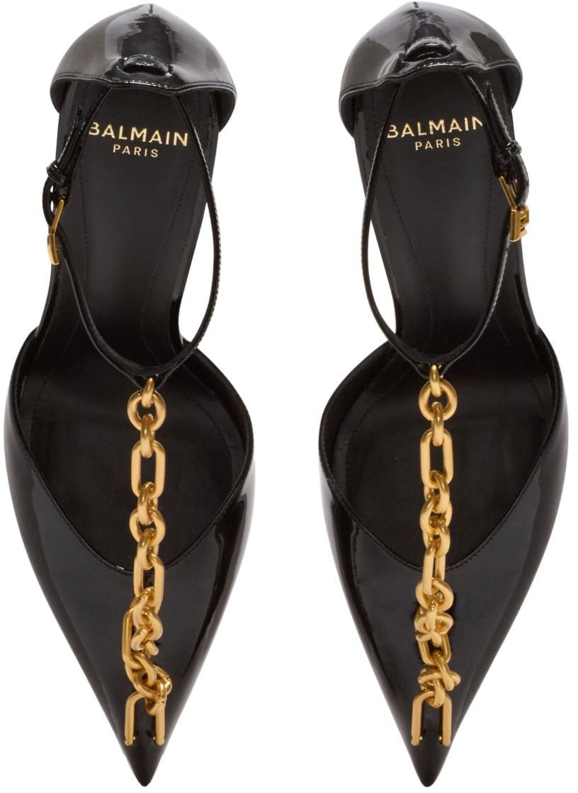 Balmain With Heel Black Zwart