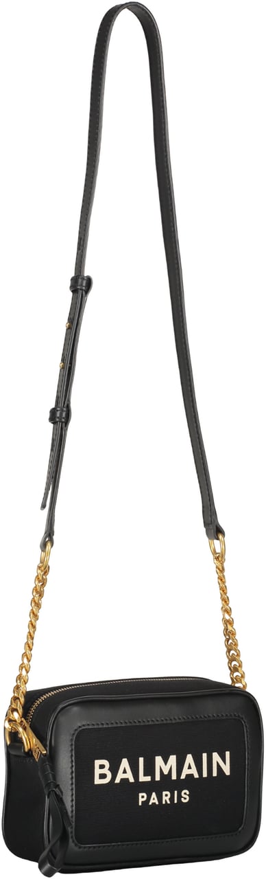 Balmain Elegant black shoulder bag Zwart