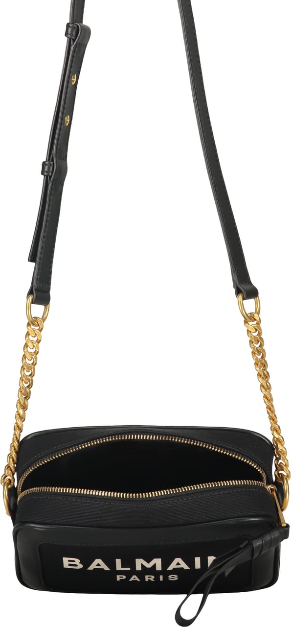 Balmain Elegant black shoulder bag Zwart