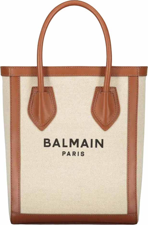 Balmain Balmain Logo Tote Bag Bruin