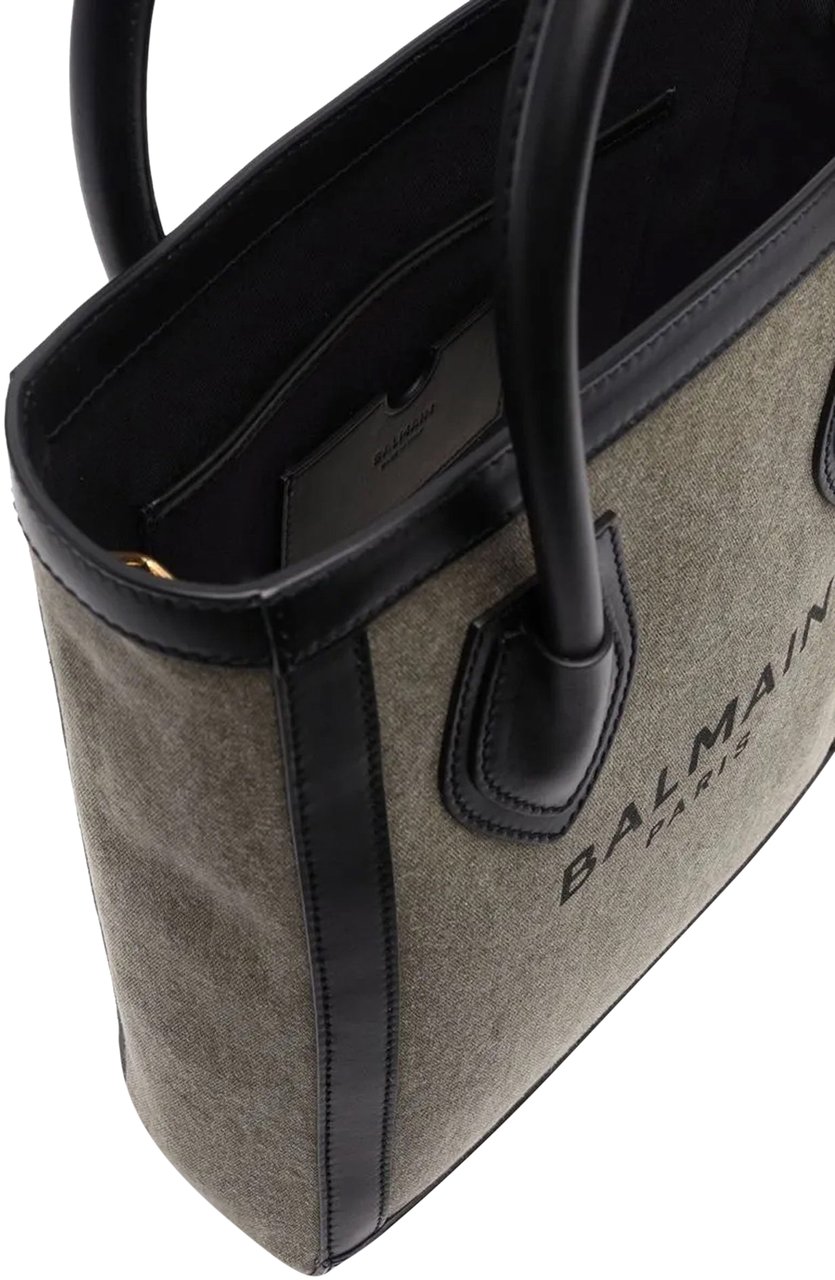 Balmain Balmain Logo Tote Bag Groen