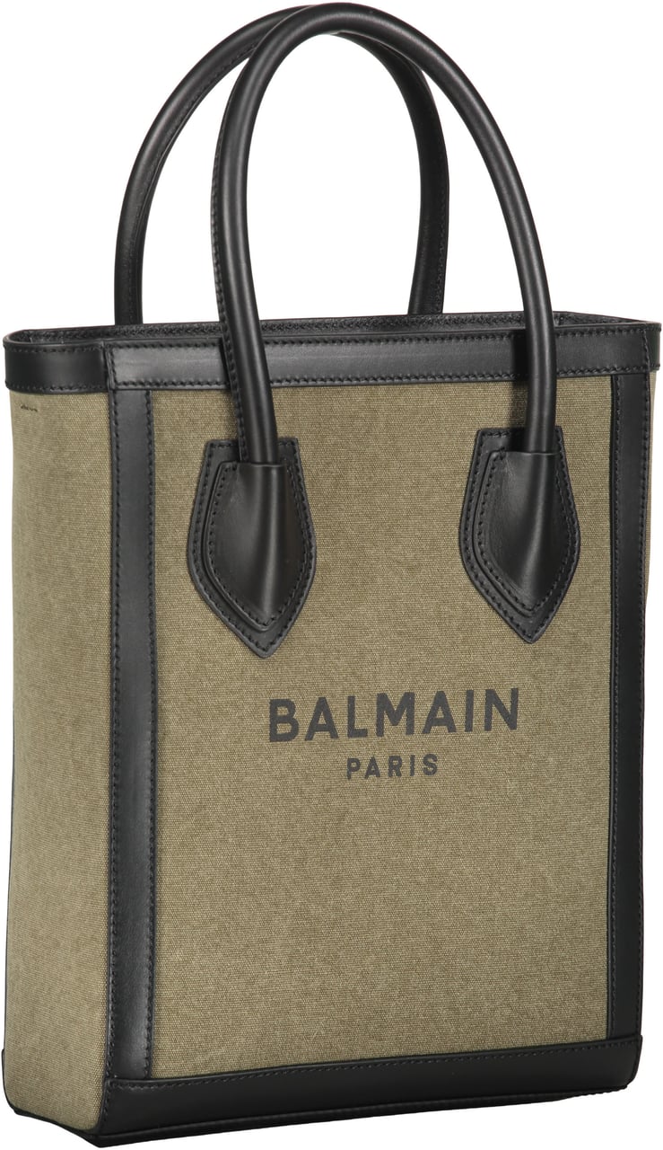Balmain Tote bag with logo Zwart