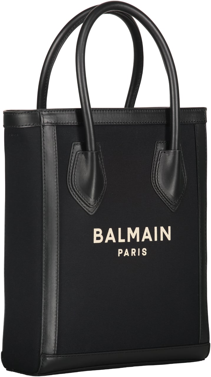 Balmain Tote bag with logo Zwart