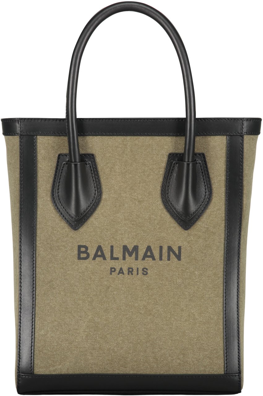 Balmain Tote bag with logo Zwart