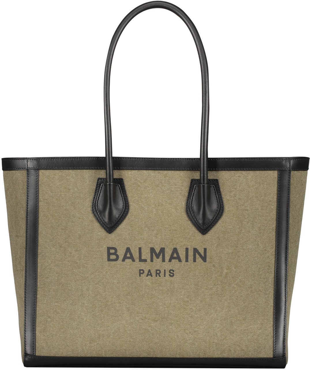 Balmain Tote bag with logo Zwart
