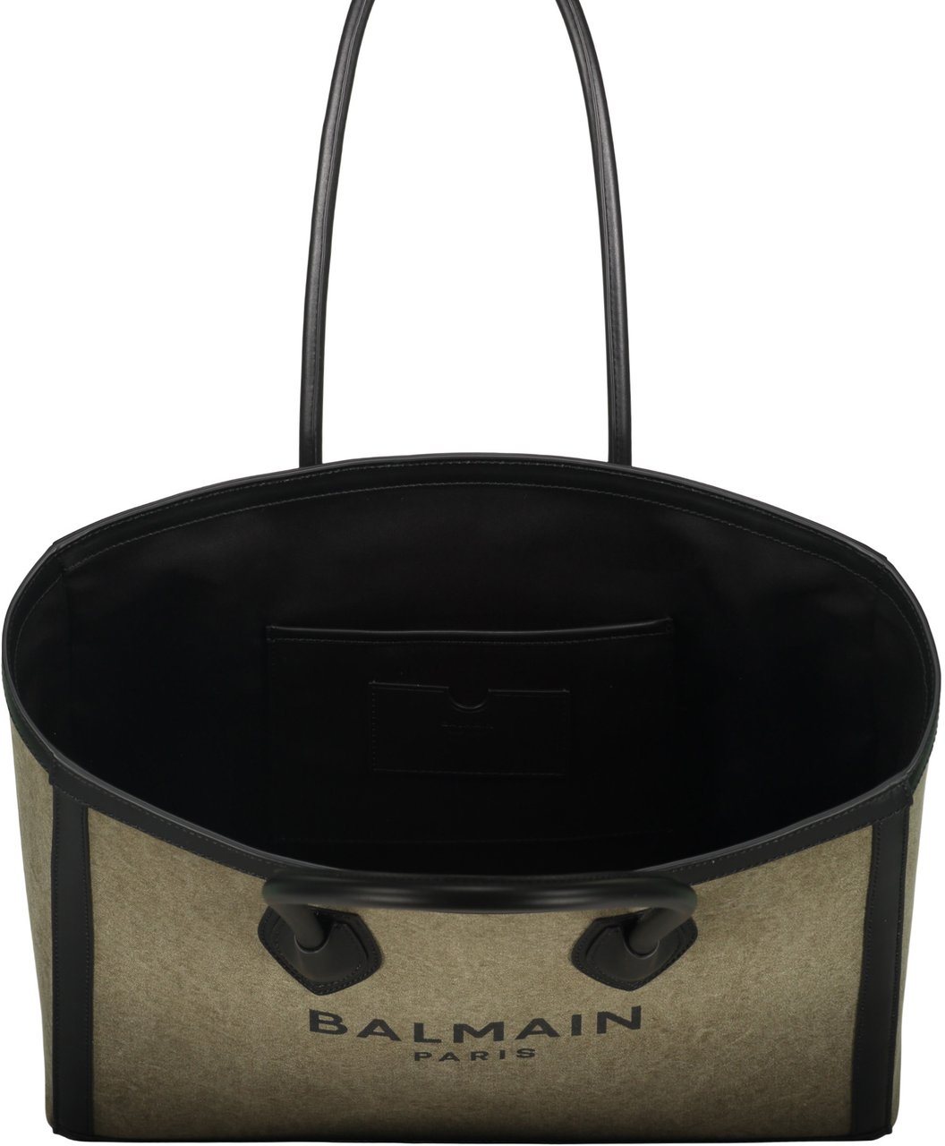 Balmain Tote bag with logo Zwart