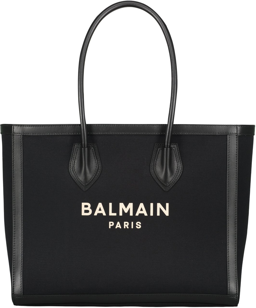 Balmain Tote bag with logo Zwart