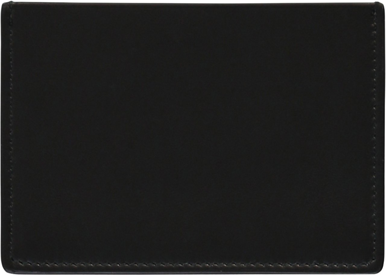 Balmain Elegant black leather card holder Zwart