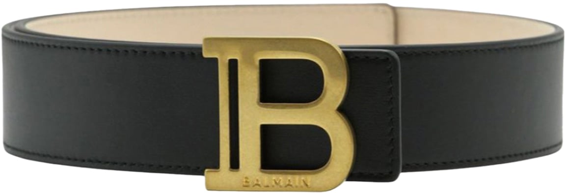 Balmain BALMAIN Leather Belt Zwart