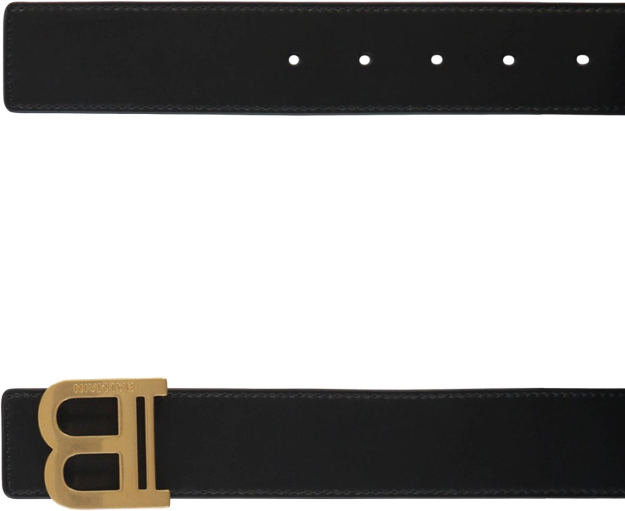 Balmain BALMAIN Leather Belt Zwart