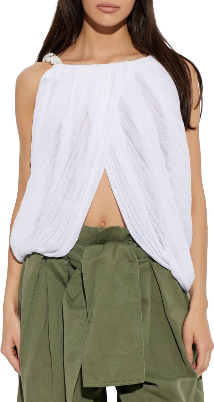 Balmain Top Blanc Wit
