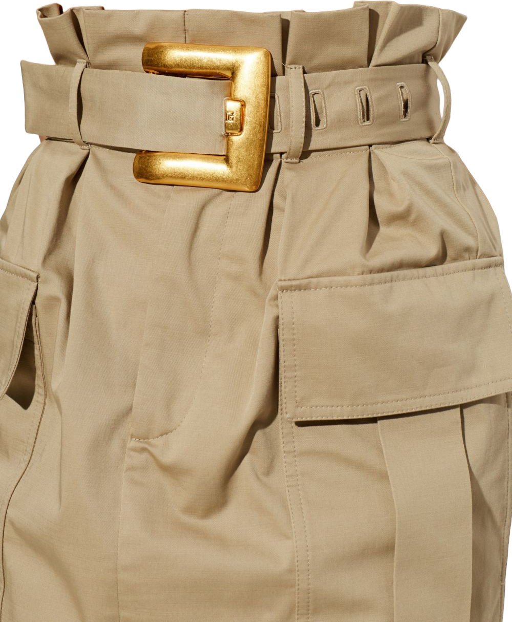 Balmain Skirts Beige Fonce Beige