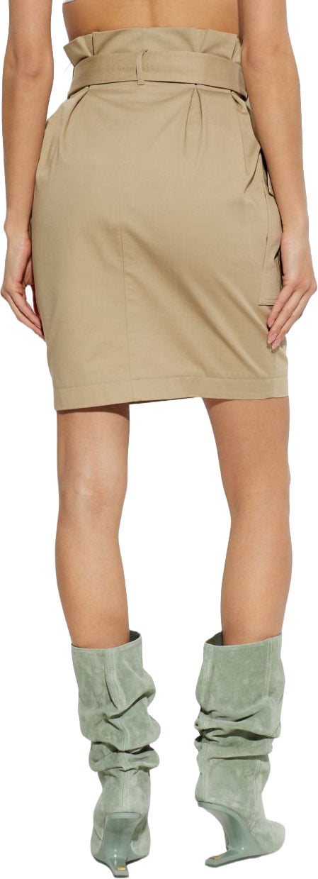 Balmain Skirts Beige Fonce Beige