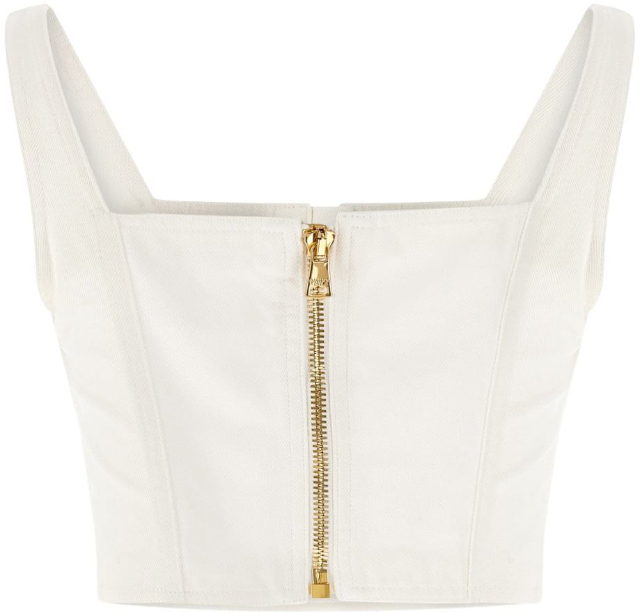 Balmain Top Off White Wit