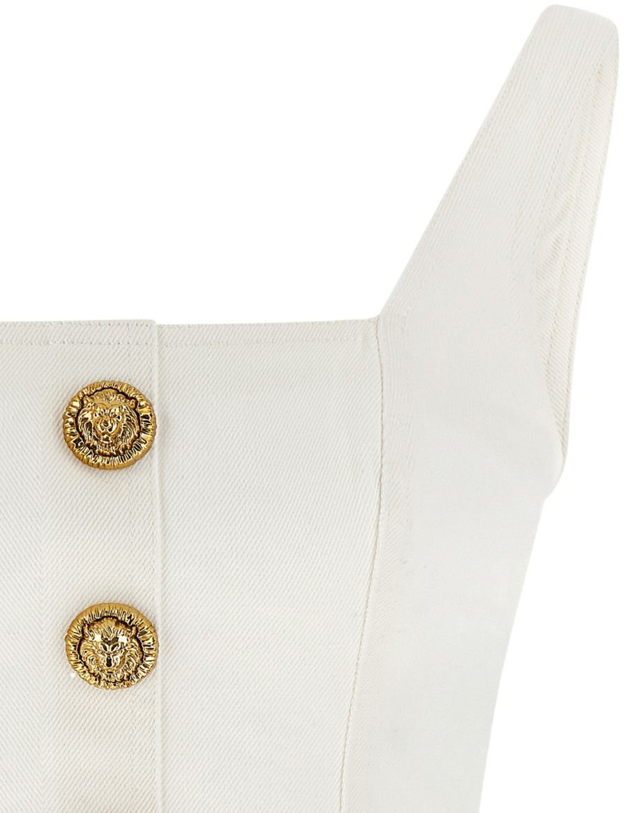 Balmain Top Off White Wit