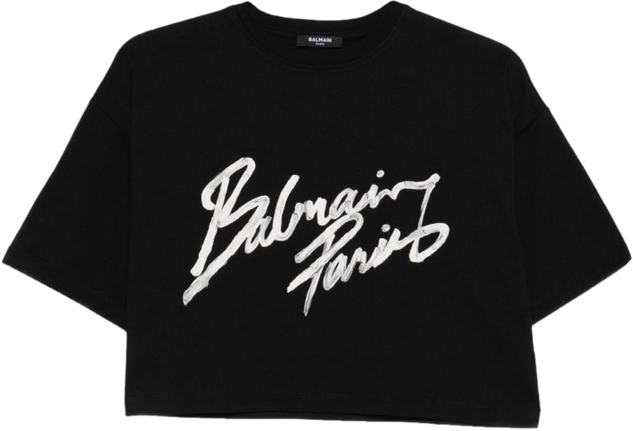 Balmain T-Shirts And Polos Black Zwart