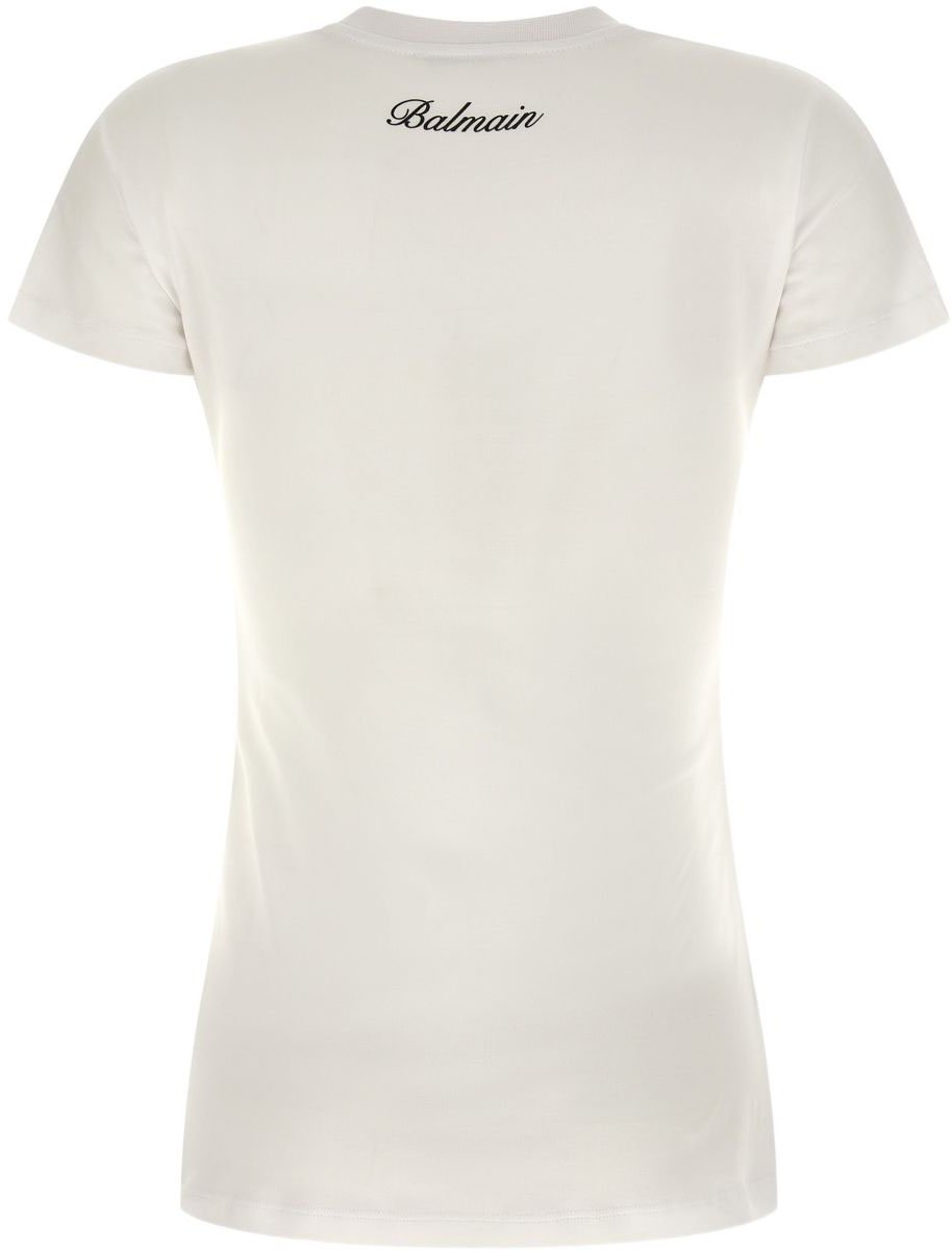 Balmain Top Blanc / Noir Wit