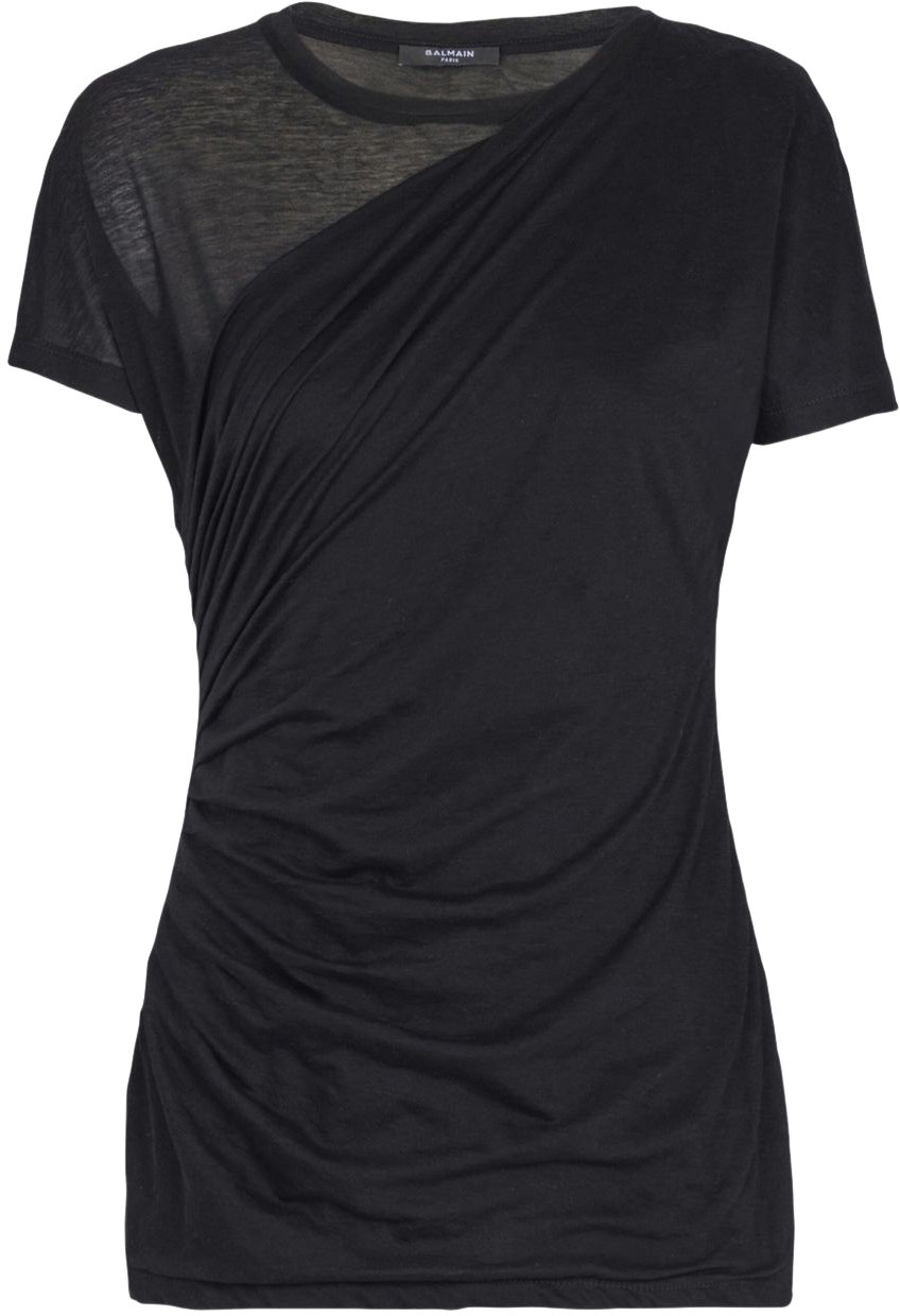 Balmain T-Shirts And Polos Black Zwart