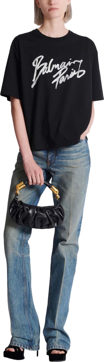 Balmain T-Shirts And Polos Nero Zwart