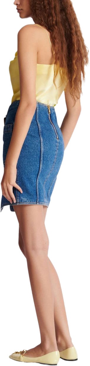 Balmain Skirts Denim Blauw