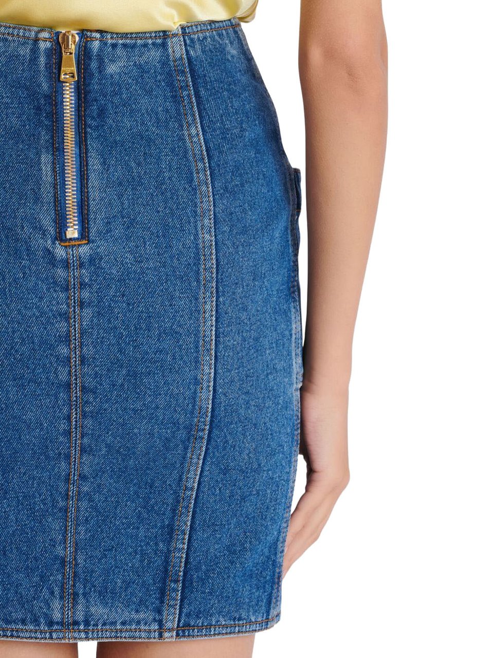 Balmain Skirts Denim Blauw