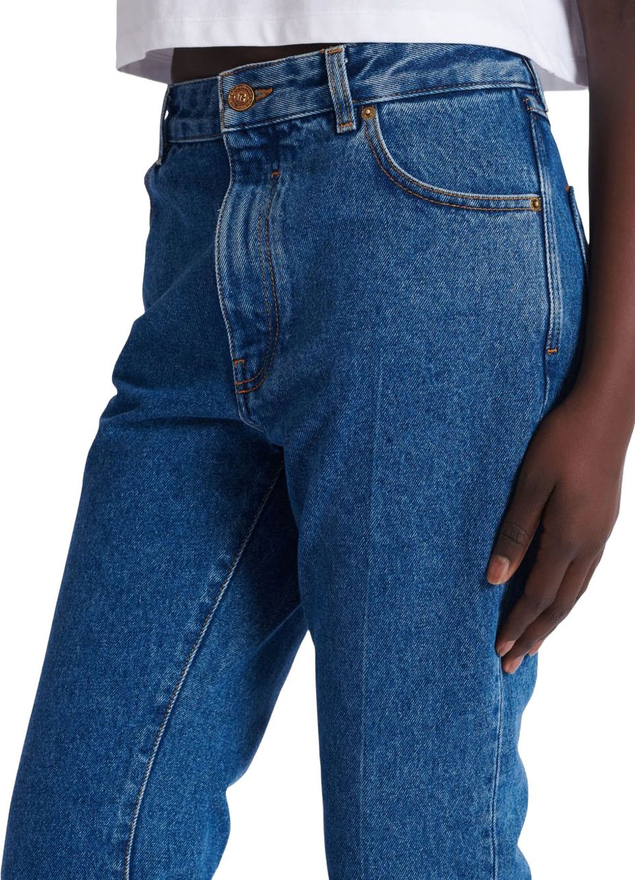 Balmain Trousers Denim Blauw