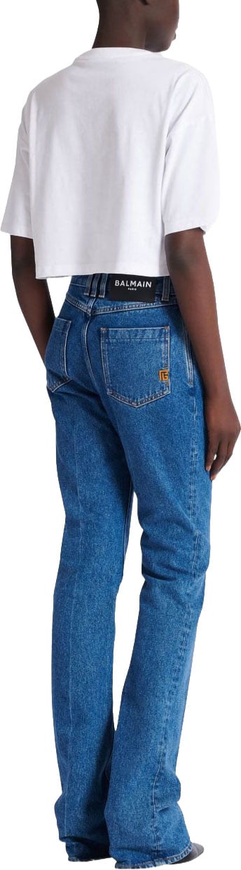 Balmain Trousers Denim Blauw