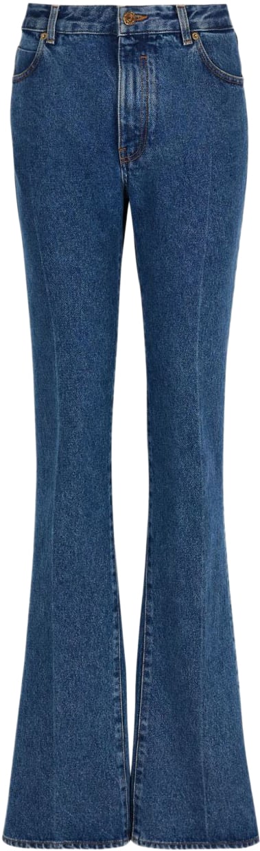 Balmain Trousers Denim Blauw